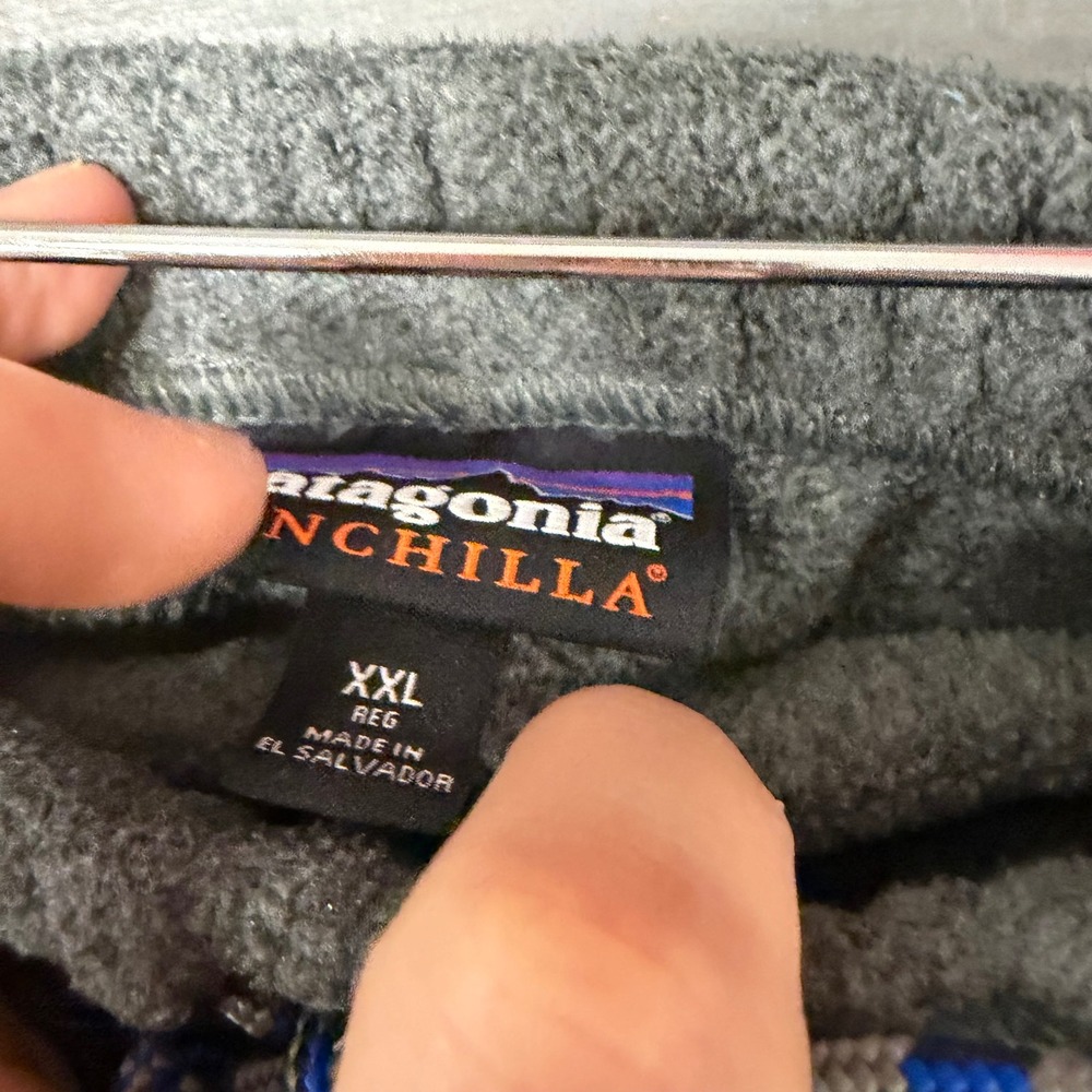 Patagonia Synchilla Fleece Pants Mens XXL Grey Green Snap Pocket Joggers 5730 - Picture 4 of 6